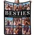 thumbnail image 1 of Custom Blanket with Picture Text Customized Blankets with 20 Photos Personalized Blanket Using My Own Pictures, Memorial Gifts for Birthday Christmas Valentine's Day Dad Mom Daughter Friends, 1 of 6