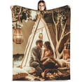 thumbnail image 1 of Custom Blanket with Picture Text Customized Blankets with Photos Customizable Personalized Blankets and Throws for Adult Kid Birthday Christmas Valentines Day Memorial Gift,, 1 of 6