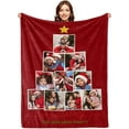 thumbnail image 1 of Custom Blanket with Picture Text Personalized Blankets Customized Throw Blanket for Adult Customize Blanket Photo Blankets Memorial Gifts for Friends Mom Dad Couple GF BF Wife Husband, 1 of 5