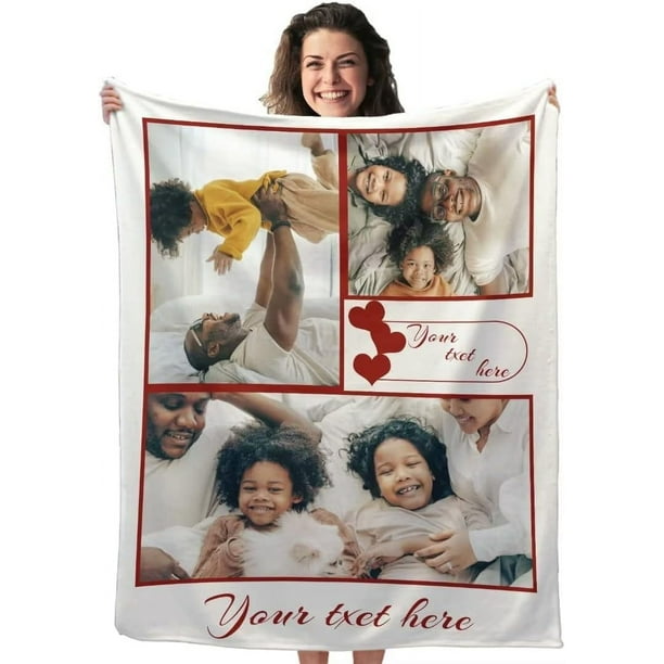 Personalized anniversary blankets sale