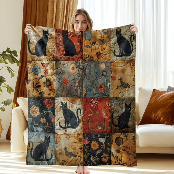 Flannel Fleece Blanket for Bed & Sofa - Soft Printed Throw Blanket, Fuzzy Blanket & Throw 50x60 Inches