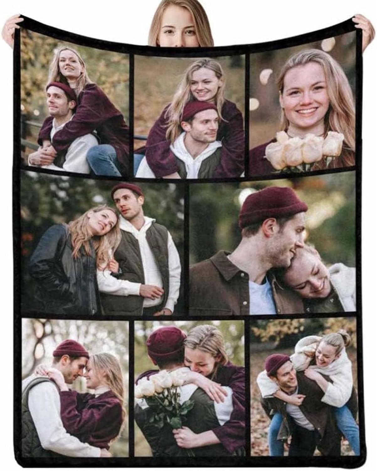 Personalized Photo Blanket - Custom Collage Fleece Throw - 40x50 Inches - Perfect Birthday, Wedding, Or Friend Gift - View #6