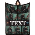 thumbnail image 1 of Custom Blanket with Text Photo Collage Customized Blankets with Pictures, Personalized Throw Blanket for Father, Mom, Kids, Dogs, Friends Couple or Lover as Christmas Birthday Gift, 1 of 6