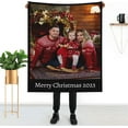 thumbnail image 1 of Custom Blanket with Text Photos Customized Blanket Personalized Throw for Adult Kid Birthday Wedding Christmas Halloween Fathers Mothers Valentines Day Gift Couch Sofa Bedroom 40"x 30", 1 of 6