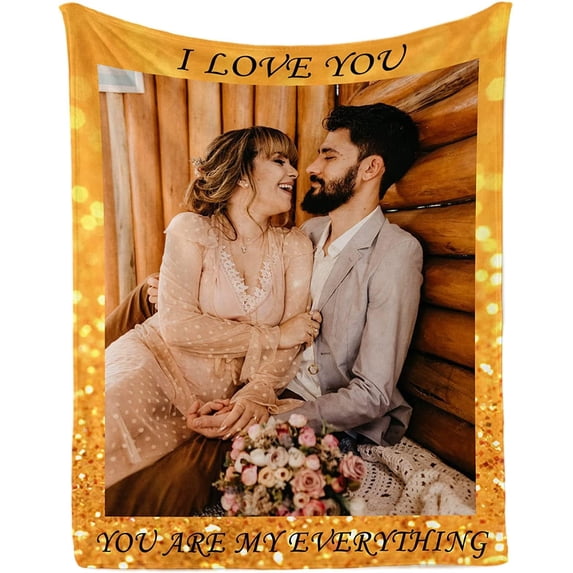 Custom Blanket with Text Photos,Personalized Customized Picture Blankets for Grandpa Grandma Christmas Mother Father Day Birthday Gifts 9 Photos Collage 4 Sizes