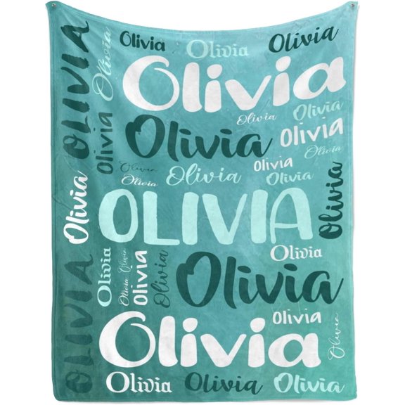 Custom Blanket with Name Personalized Blankets for Adult Boys Girls Flannel Monogrammed Customized Blankets Throw Personalized Name Blanket