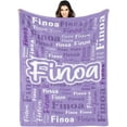 thumbnail image 1 of Custom Blanket with Name Personalized Blankets for Kids Adult Boys Girls Flannel Monogrammed Customized Blankets Throw (30''''x40''''), 1 of 6