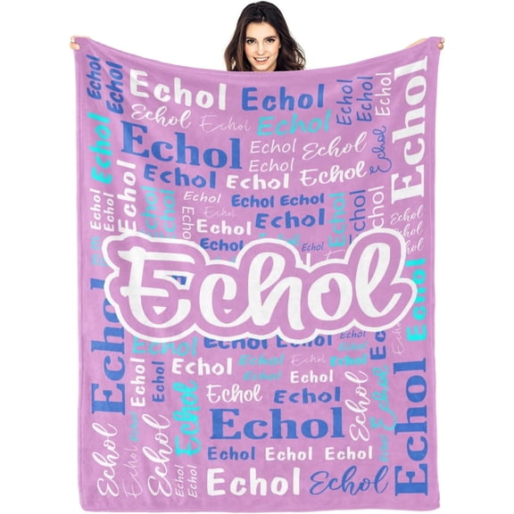 Custom Blanket with Name Personalized Blankets for Kids Adult Boys Girls Flannel Monogrammed Customized Blankets Throw (30''''x40'''')
