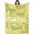 thumbnail image 1 of Custom Blanket with Name Personalized Blankets for Kids Adult Boys Girls Flannel Monogrammed Customized Blankets Throw (40''''x50''''), 1 of 6
