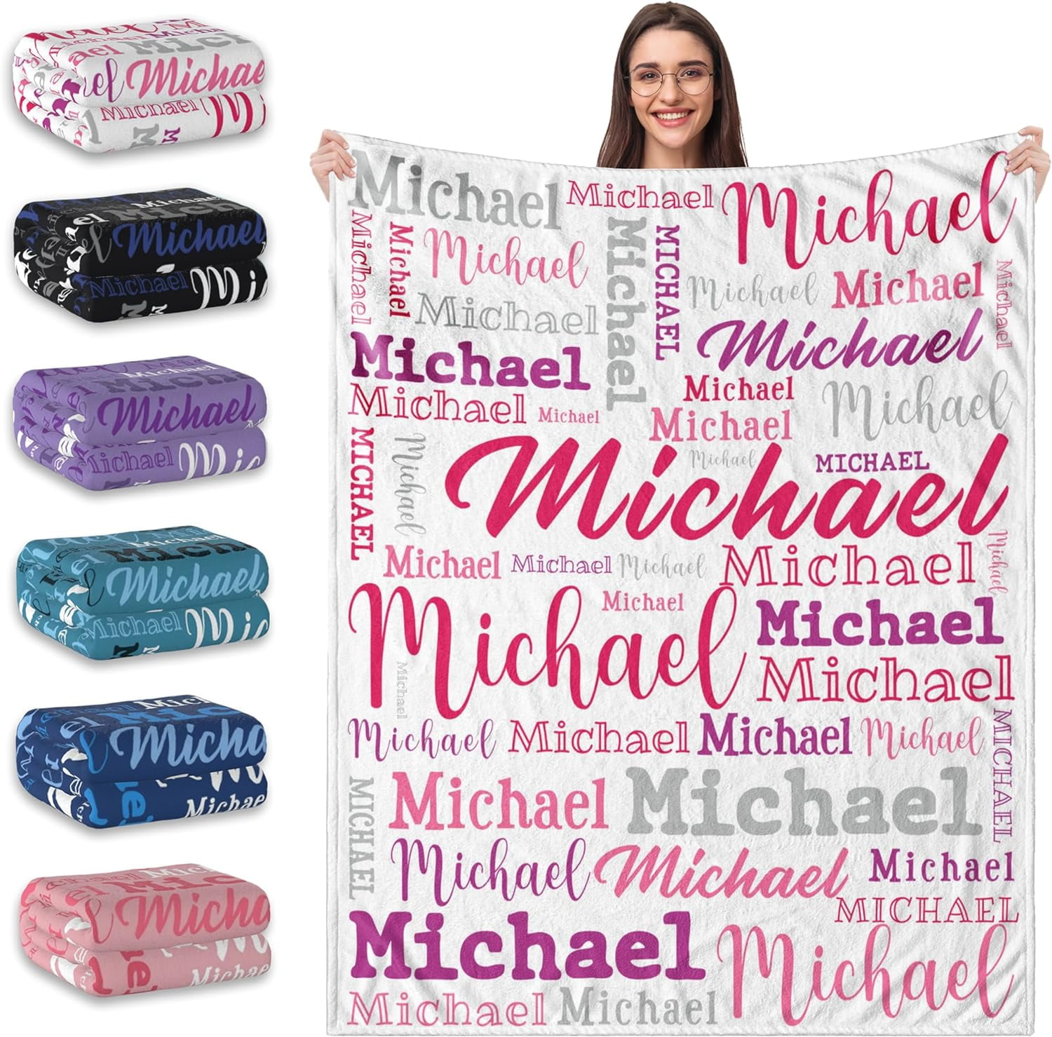 Personalized throws with names hotsell