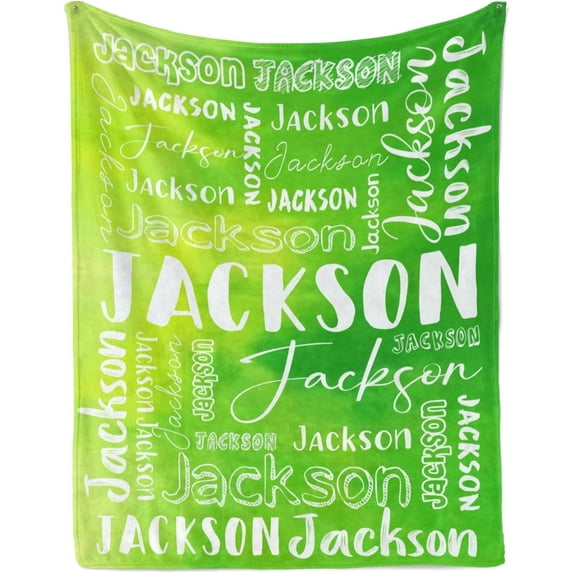 Custom Blanket with Name for Adults Kids Personalized Blanket and Throw Customized Flannel Name Blanket Personalized (Style-2, 30x40)