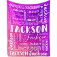 thumbnail image 1 of Custom Blanket with Name for Adults Kids Personalized Blanket and Throw Customized Flannel Name Blanket Personalized (Style-2, 30x40), 1 of 6