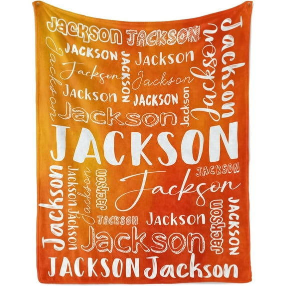Custom Blanket with Name for Adults Kids Personalized Blanket and Throw Customized Flannel Name Blanket Personalized (Style-2, 30x40)