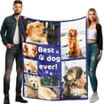 thumbnail image 1 of Custom Blanket with Photo and Text for Bestie, Personalized Picture Blanket for Birthday Gifts, Customizable Friendship Blanket for Best Friend, 1 of 6