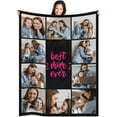 thumbnail image 1 of Custom Blanket with Photos Customized Blanket Personalized Blanket Gifts for Mom, Dad,Christmas, Birthday(1-Photo, 72 * 54in), 1 of 6