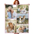 thumbnail image 1 of Custom Blanket with Picture Personalized Blankets with 9 Photos Customized Blanket Gifts for Christmas Valentines Day Gift., 1 of 6