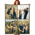 thumbnail image 1 of Custom Blanket with Picture Personalized Blankets with 9 Photos Customized Blanket Gifts for Christmas Valentines Day Gift., 1 of 6