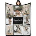 thumbnail image 1 of Custom Blankets Personalized Blankets with Photos Pictures Text Customized Blanket with Photos for Family Adult Kids Friends for Birthday Christmas Valentines, 1 of 6