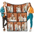 thumbnail image 1 of Custom Blankets with Photo, Personalized Photo Blankets Fathers Day Personalized Gifts for Dad from Daughter Son Customized Blanket with Picture Blankets, 1 of 5