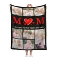 thumbnail image 1 of Custom Blankets with Photos Personalised Couples Blanket Gifts Customized Picture Blanket Memory Gifts Birthday Gift for Wife Husband Girlfriend Boyfriend, 76x102cm, 1 of 5