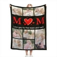 thumbnail image 1 of Custom Blankets with Photos Personalised Couples Blanket Gifts Customized Picture Blanket Memory Gifts Birthday Gift for Wife Husband Girlfriend Boyfriend, 76x102cm, 1 of 5