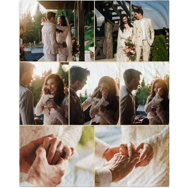 Custom Blankets with Photos Personalized Add Your Own Text Picture Customized Soft Plush Throw Blankets Gifts for Birthday Christmas Valentines Day Fathers Day Mothers Day