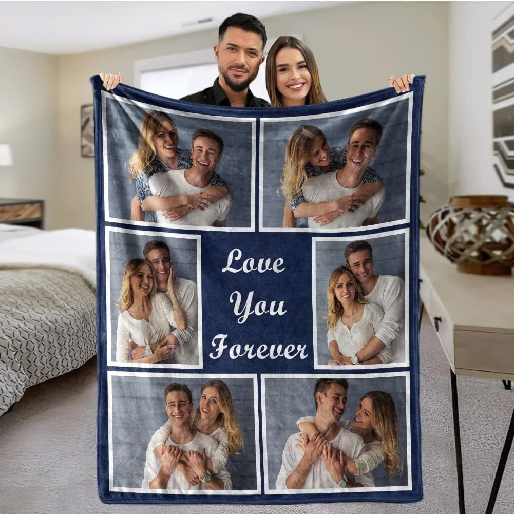 Custom Blankets with Photos Personalized Couples Gifts Customized ...