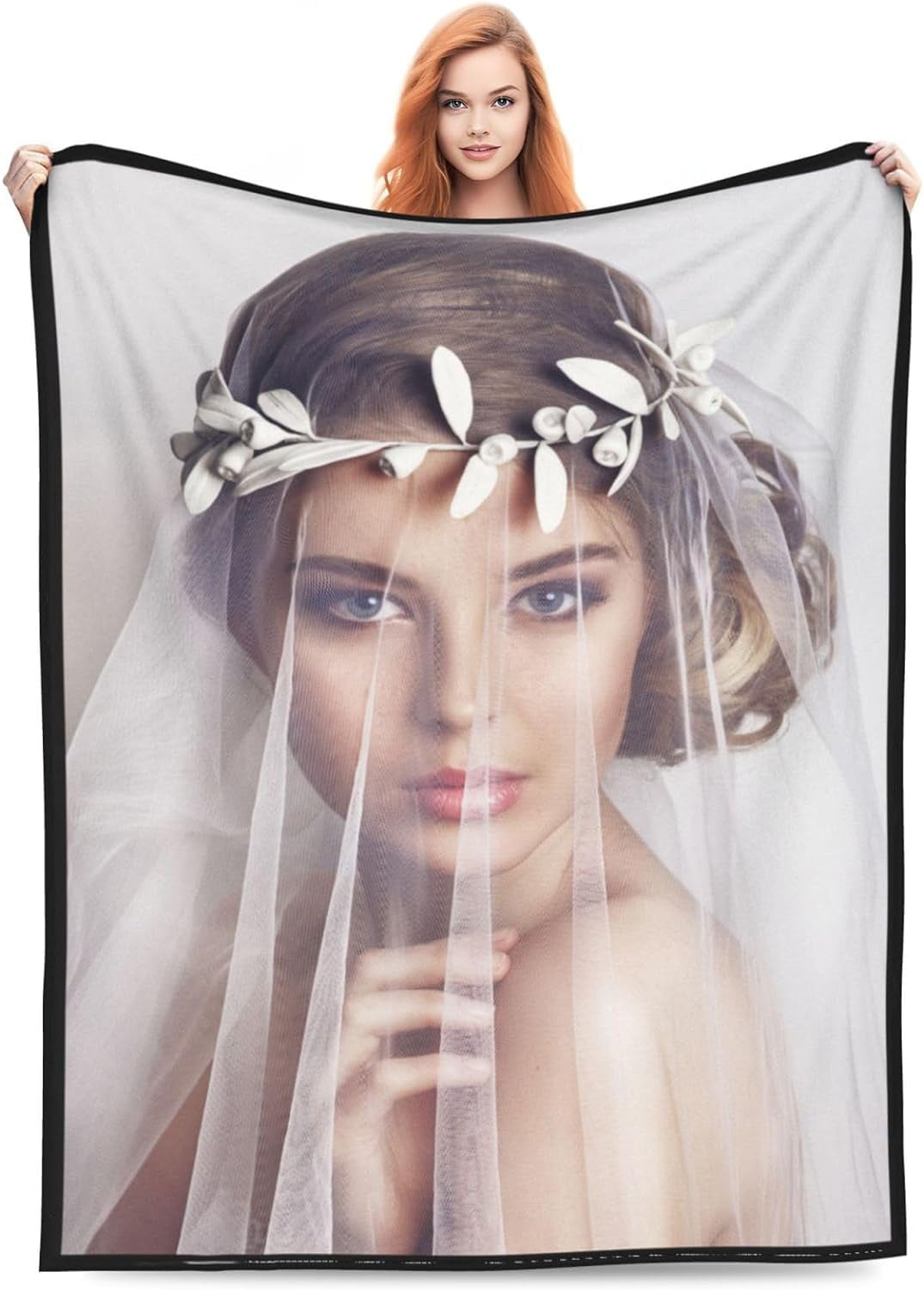 Custom Blankets with Photos and Text Personalized Flannel Throw