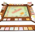 thumbnail image 1 of Custom Board Game Frame Personalized Game Board Organizer Compatible with Monopoly Board Game and Monopoly Game Pieces | Economic Themed Game Organizer | Complete Set | Red Oak, 1 of 7