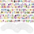 thumbnail image 1 of Custom Body Art Airbrush Nail Stencils -  Design Series Set # 13 includes 20 Individual Nail Templates with 18 Designs, 1 of 6