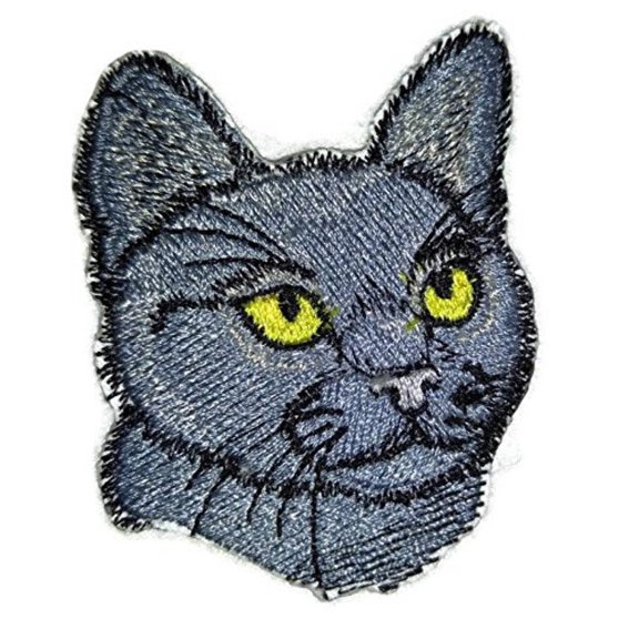 Custom [Bombay Cat Face Portrait Embroidered Iron On/Sew patch [3" x 3"]