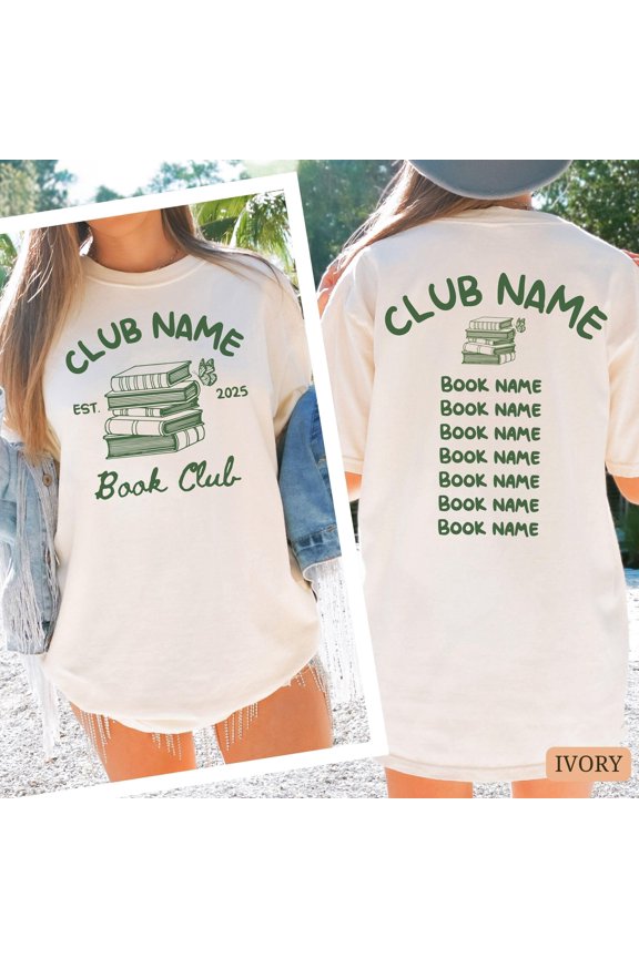Custom Book Club Shirt Personalized Reading Club Group Shirt Book Lover Gift Custom Book N