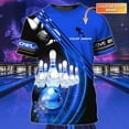 thumbnail image 1 of Custom Bowling Shirts, Personalized Name Bowling Shirts Unisex, Bowling Jerseys for Men & Women, Team Bowling Shirt Gift (Blue, XL), 1 of 9