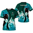 thumbnail image 1 of Custom Bowling Shirts for Men Bowling Shirts Bowling Shirts Unisex Bowling Jerseys for Men Custom Bowling Shirts for Men (Teal, 4XL), 1 of 10