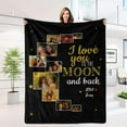 thumbnail image 1 of Custom for Boyfriend Girlfriend, Personalized Couple Blanket, Customized Blanket with Photo, Birthday Valentines Gifts for Wife Girlfriends from Husband Boyfriends, 1 of 6