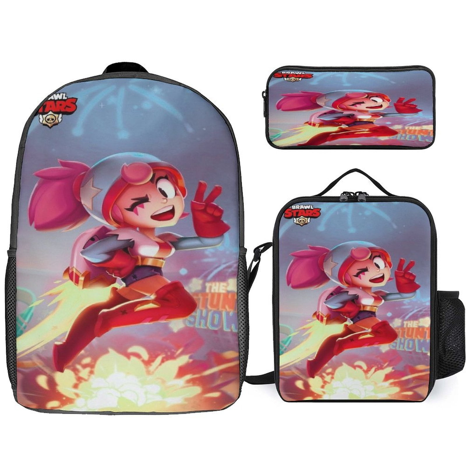 Custom Brawl Stars Fan Art Leon Backpack Set Waterproof Lightweight ...