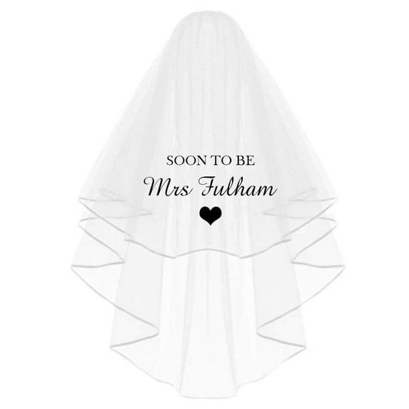 Custom Bridal Veil with Text,Personalized Bachelorette Veil,Future Mrs Veil,Personalized Wedding Veils for Brides Gift
