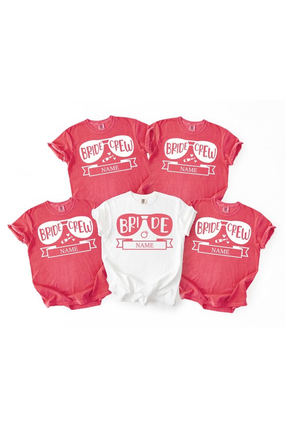Custom Bride Crew ShirtPersonalized Wedding Party ShirtsBachelorette TeesBride Team TShirt