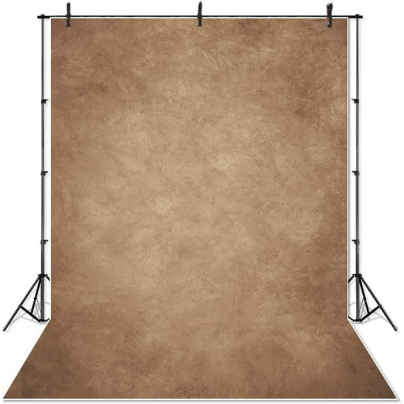 Custom Brown Photography Backdrops Brown Vintage Texture Abstract Photo Backdrop Headshot Portrait Background for Photography Studio Props (Brown, 5x7ft)
