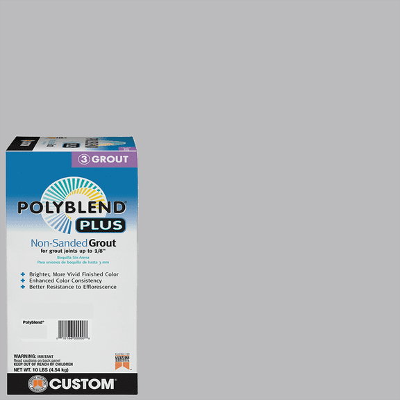 Custom Building Prod. Custom Building Products PolyBlend PLUS Non-Sanded Tile Grout - Pack of 2  Residential Use, Standard Application
