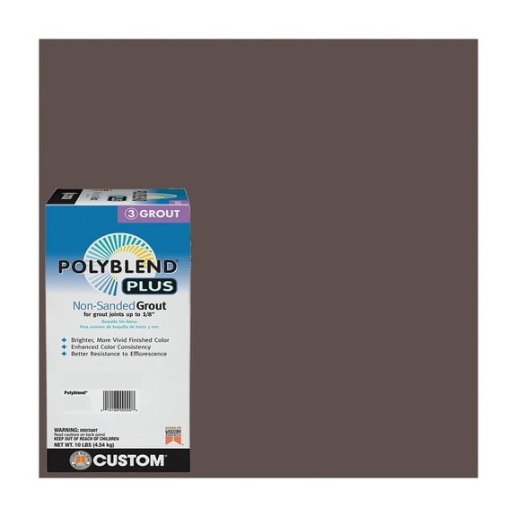 Custom Building Prod. Custom Building Products PolyBlend PLUS Non-Sanded Tile Grout - Pack of 2