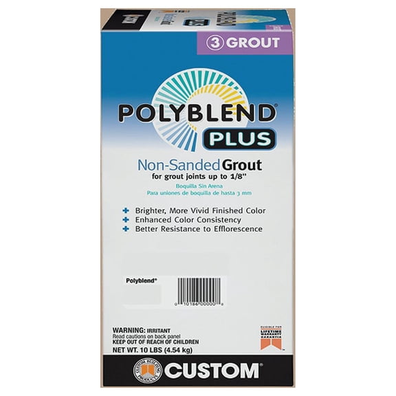 Custom Building Prod. Custom Building Products PolyBlend PLUS Non-Sanded Tile Grout - Single Pack