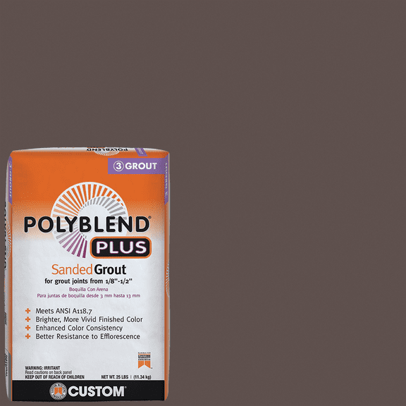 Custom Building Prod. Custom Building Products PolyBlend PLUS Sanded Tile Grout - Pack of 4  Residential Use, Standard Application