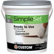 Custom Building Prod. Custom Building Products SimpleSet Pre-Mixed Thin-Set Mortar, Case of 8