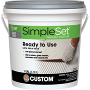 Custom Building Prod. Custom Building Products SimpleSet Pre-Mixed Thin-Set Mortar - Pack of 2 Residential Use, Standard Application