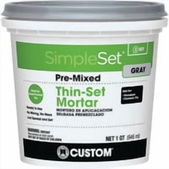 Custom Building Prod. Custom Building Products SimpleSet Pre-Mixed Thin-Set Mortar - Pack of 4 Bulk Value Case