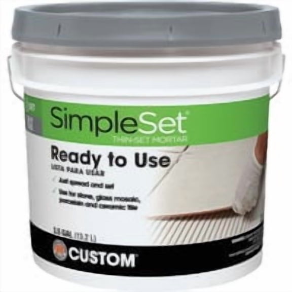 Custom Building Prod. Custom Building Products SimpleSet Pre-Mixed Thin-Set Mortar - Pack of 4 Bulk Value Case