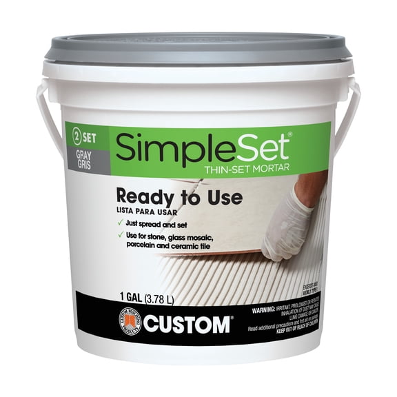 Custom Building Prod. Custom Building Products SimpleSet Pre-Mixed Thin-Set Mortar - Pack of 4