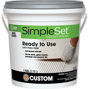 Custom Building Prod. Custom Building Products SimpleSet Pre-Mixed Thin-Set Mortar - Single Pack   Residential Use, Standard Application