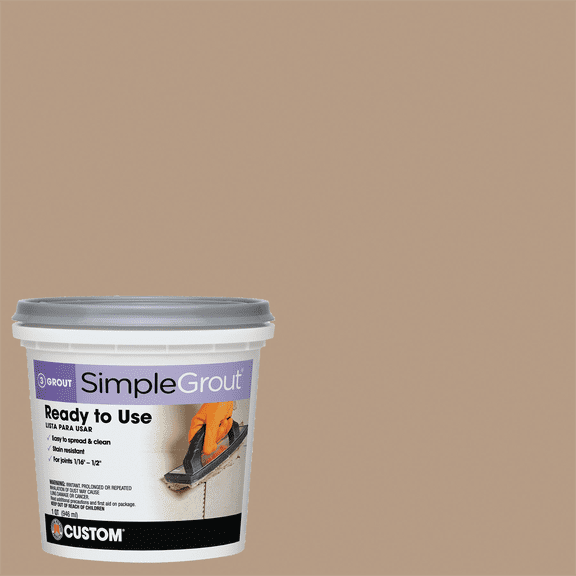 Custom Building Prod. Custom Building Products Simplegrout Tile Grout - Single Pack Residential Use, Standard Application
